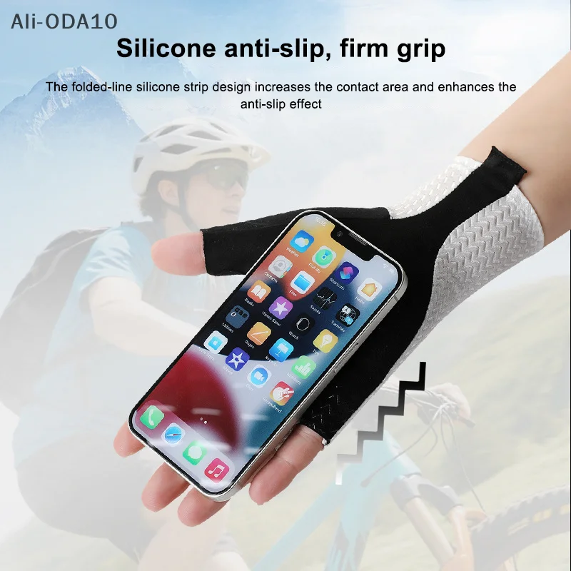 1 Pair Unisex Outdoor Sports Cycling gloves Summer Breathable Half Finger Cycling Gloves Fitness Anti-Slip Bicycle Gloves