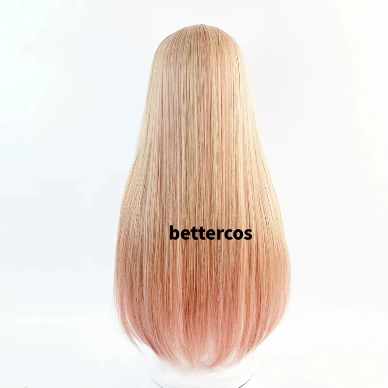 شعر مستعار طويل متدرج وردي اللون لشخصية الرسوم المتحركة Naoko Kitamura، مناسب لحفلات الهالوين وعيد الميلاد #6