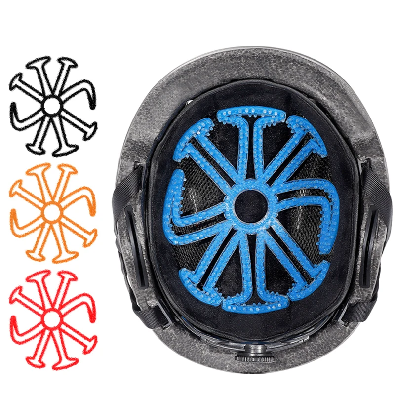Flexible Helmet Inner Padding Ventilate Silicone Anti-deformation Helmet Liner Pad Padding Motorcycle Bike Helmet Accessories