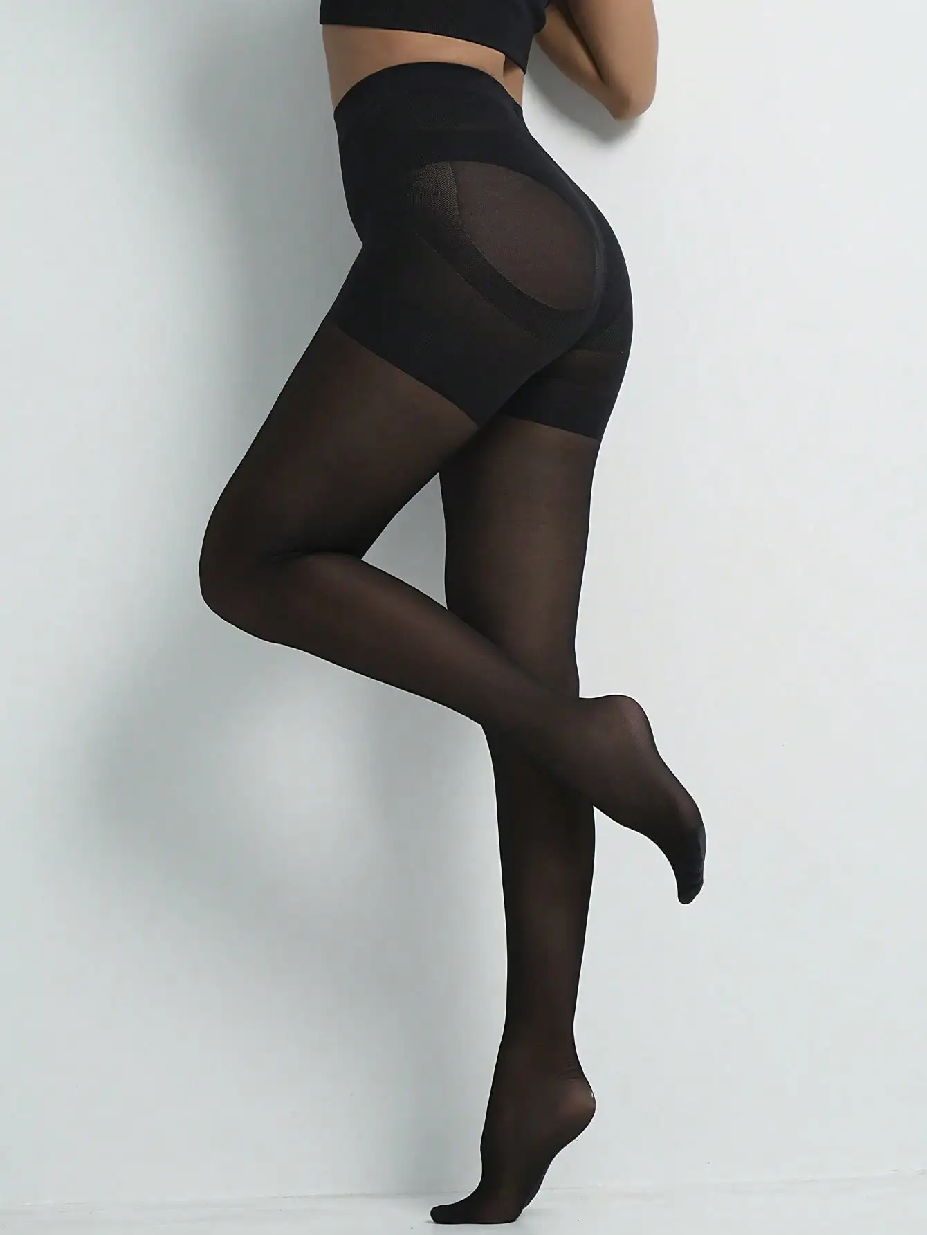1/2 Paar 2026 Neue Damen-Formstrumpfhose mit Hoher Taille, Sexy Dünne Coole Schwarze Transparente Strumpfhose – Detail 5