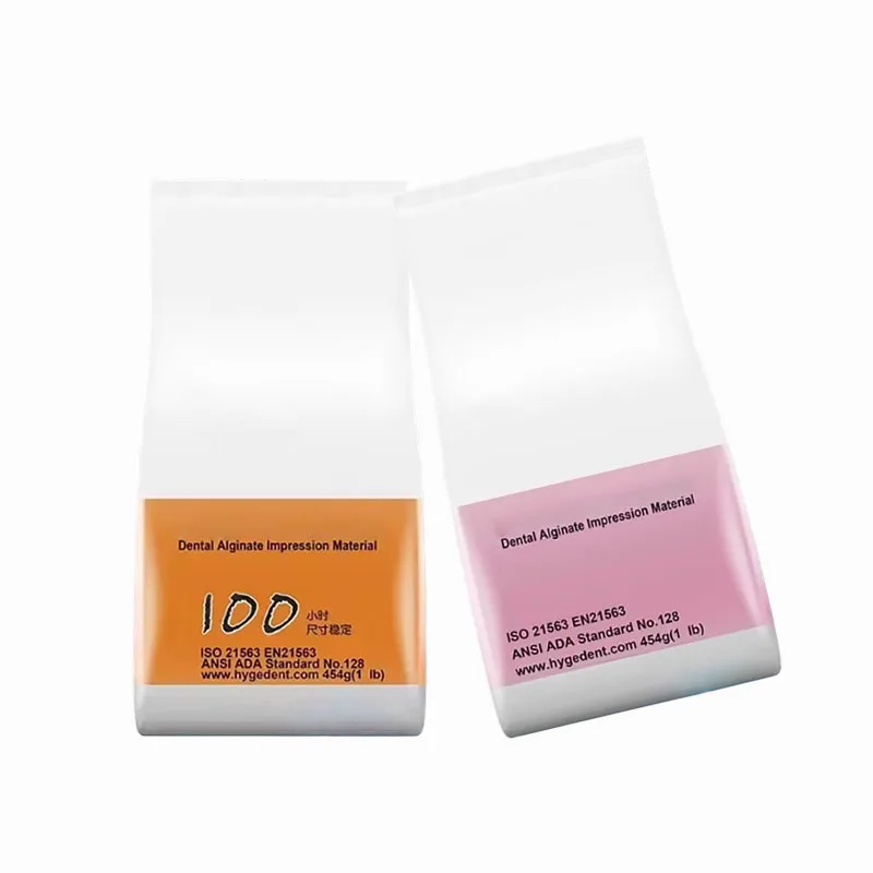 Dental Impression Alginate Powder Molding Materials 454g Chromatic Plaster Denture Mold Materials Powder Dental Molds Equipment