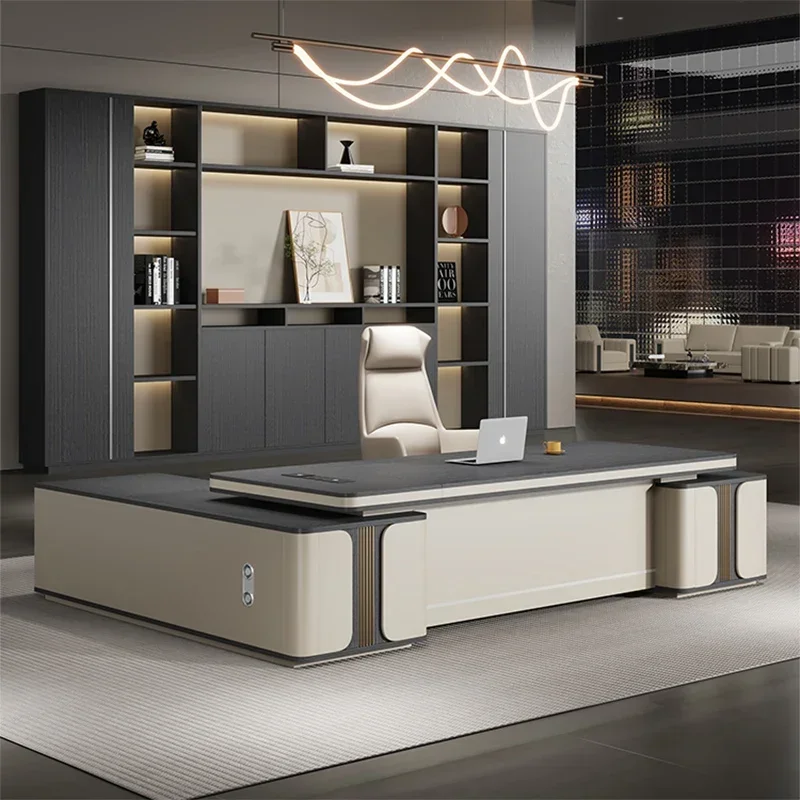 Reading Room Desk Furniture Office Executive Acrylic Table Automatic Minimalist Work Computer Offices Seating Study Modern Home