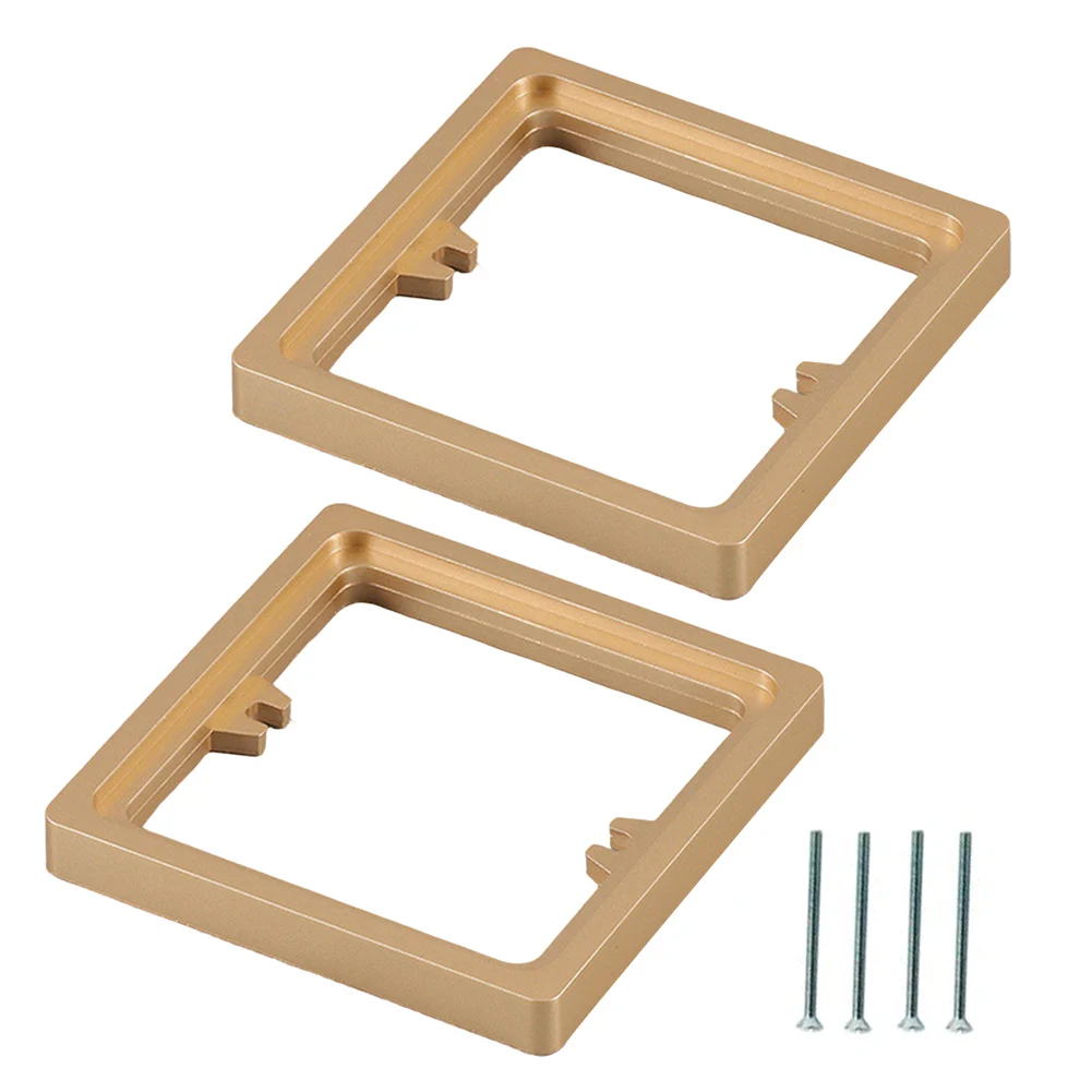 2pcs Square Spacer 10MM Single Socket Spacer 1 Gang Frame Plate With 4* Screws 2025 Hot Sale Brand. New And High Quality