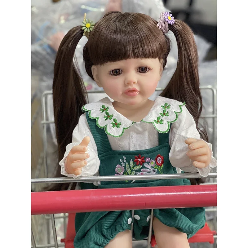 55CM Betty Reborn Doll Full Body wodoodporna maluch dziewczyna lalka księżniczka realistyczne Sof Touch lalka dla noworodka z butami