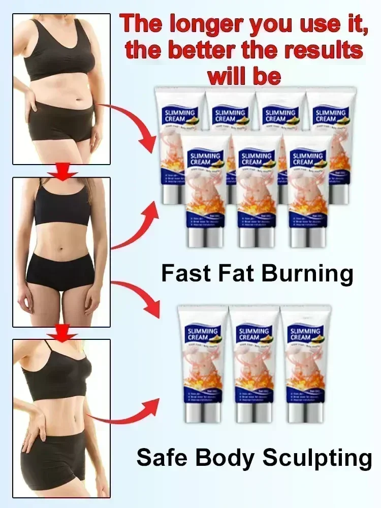 Slimming massage Cream Fat Burning Thigh Full Body Sculpting 7 Days Powerful Weight Loss for Man Woman Fast Belly