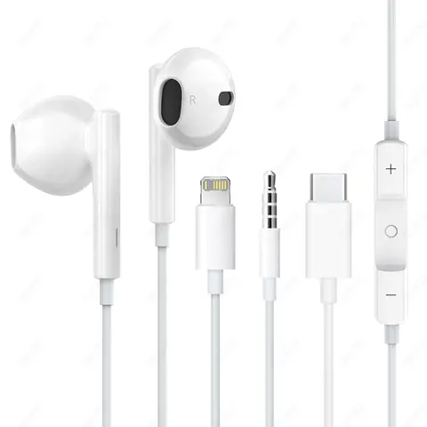 iPhone 15/14/13/12/11 Pro Max 7/8Plus X/XR/XS 용 기존 유선 이어폰 Lightning USB C 3.5mm 이어 버드 용 iPad 이어폰 형 이어 버드 Best5 iPhone 15/14/13/12/11 Pro Max 7/8Plus X/XR/XS 용 기존 유선 이어폰 Lightning USB C 3.5mm 이어 버드 용 iPad 이어폰 형 이어 버드 Best5