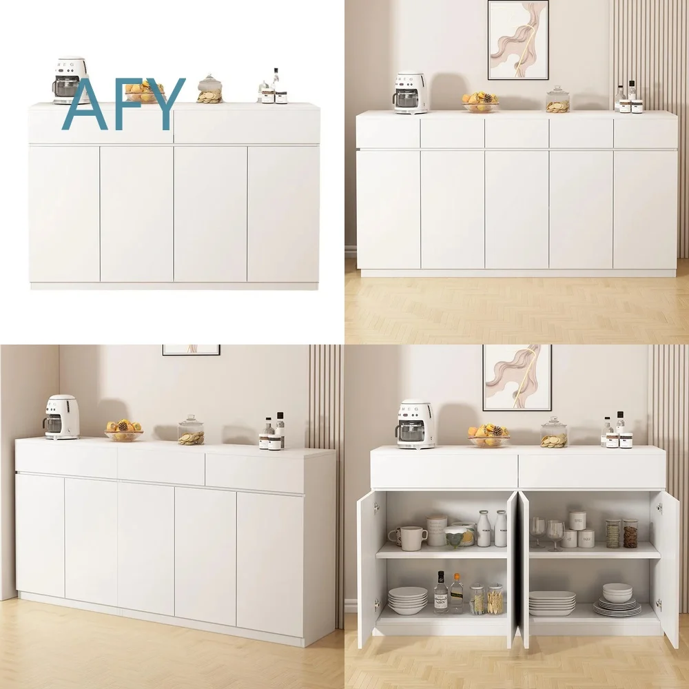 Edge Cabinet for Modern Living Room Kitchen Bathroom Storage Wall Mounted Minimalist Light Luxury Integrated Storage Unit Tea