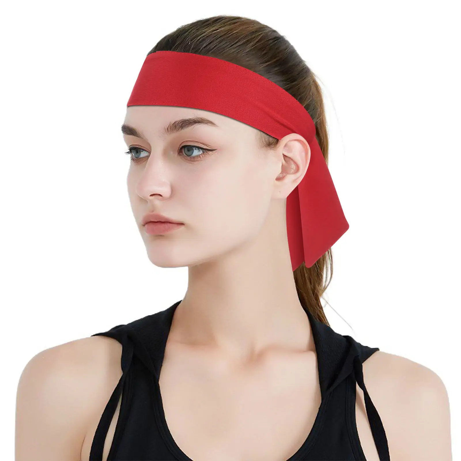 

Sports Headband Milk Silk Material Quick Dry Breathable Unisex Head Tie for Running Workout Training Tennis Karate Morning Jog