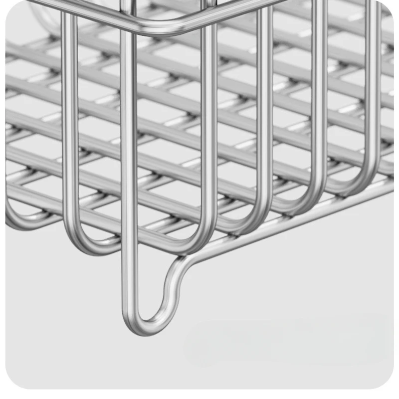 304 Stainless Steel Storage Basket Snacks Miscellaneousitems Sorting Basket Bathroom Kitchen Organization Basket