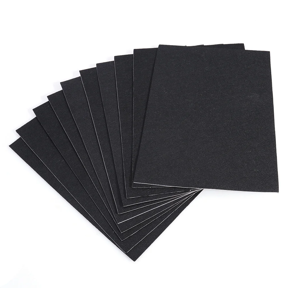 

20pcs Self-Adhesive Felt Sheets Black 3Mm Thick For Furniture Legs Protection Diy Craft Decor Repair Felt Sheets