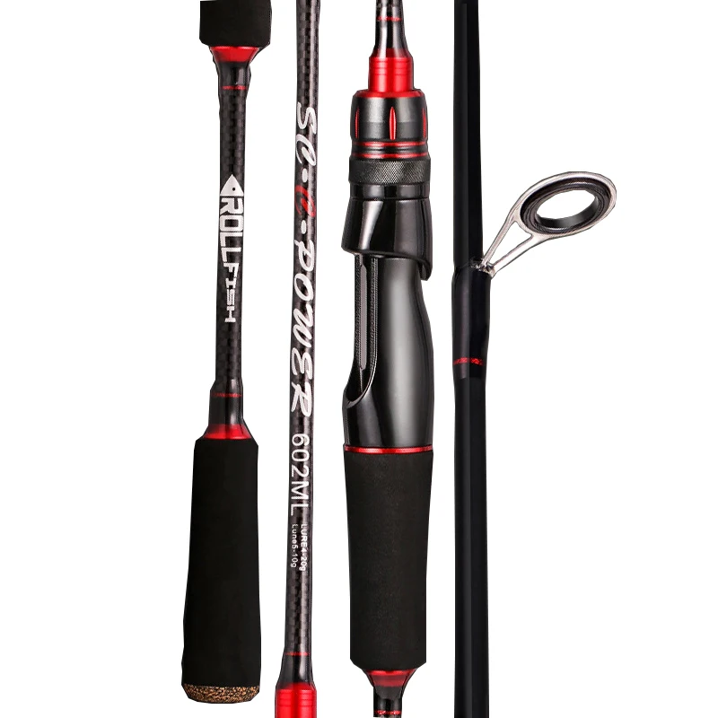 

High Carbon Fiber Ultralight Spinning Baitcasting Bass Perch Fishing Lure Pure Fishing Rods Lure Rod