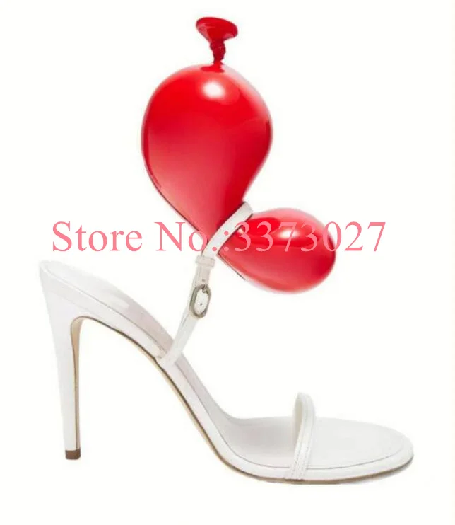 New Summer Ballon Decor Lady Sandals Shoes Woman Fashion Thin Heel Casual Slippers Sexy Female Slip-on Pumps Runway Shoes