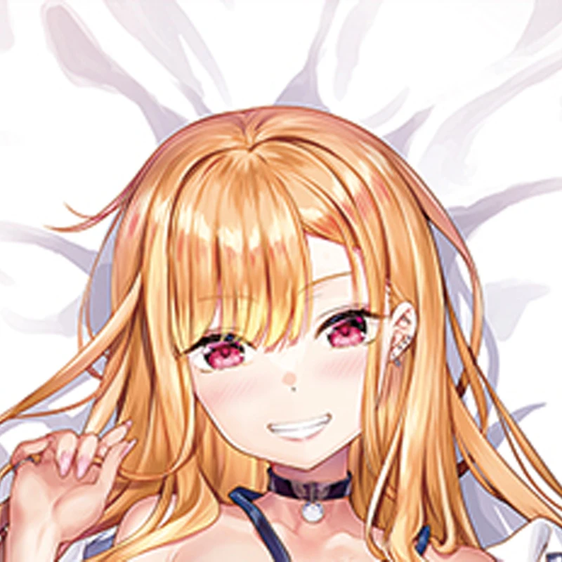 Dakimakura Anime Pillow Cover Marin Kitagawa Double Sided HD Print 2WAY Life Size Anime Body Pillowcase Gifts