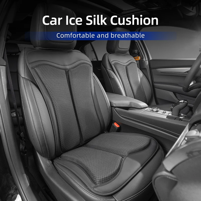 Car Seat Ice Silk Cushion Backrest Seat Protector Cover Accessories For Crown GR Corolla YARIS L Auris C-HR Hilux Vios Ra