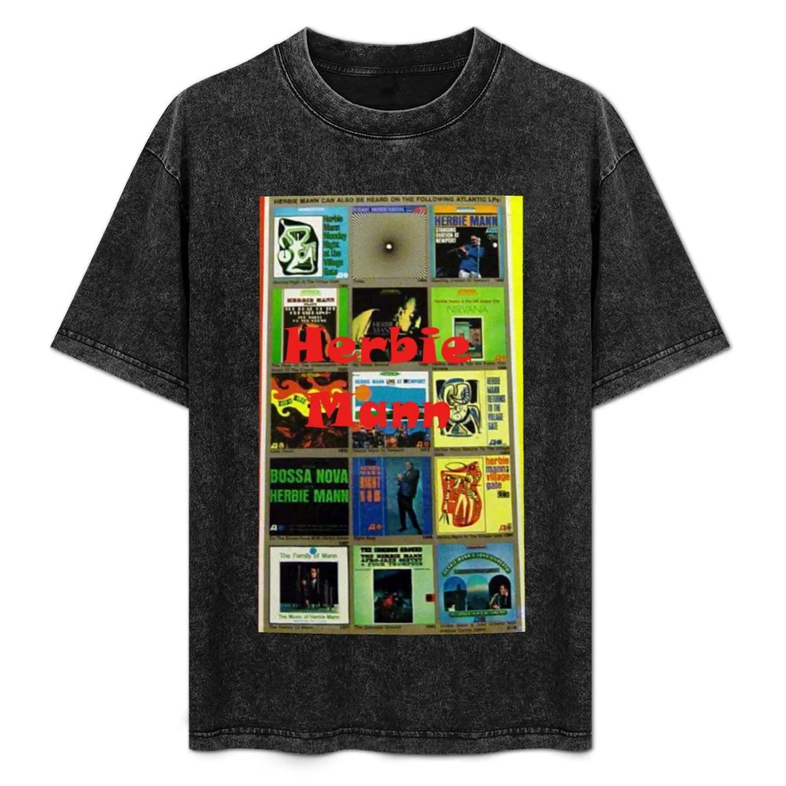 

Herbie Mann,flute, jazz, soul, funk, album, collection, vinyl T-Shirt Daily Wear Print T-Shirt