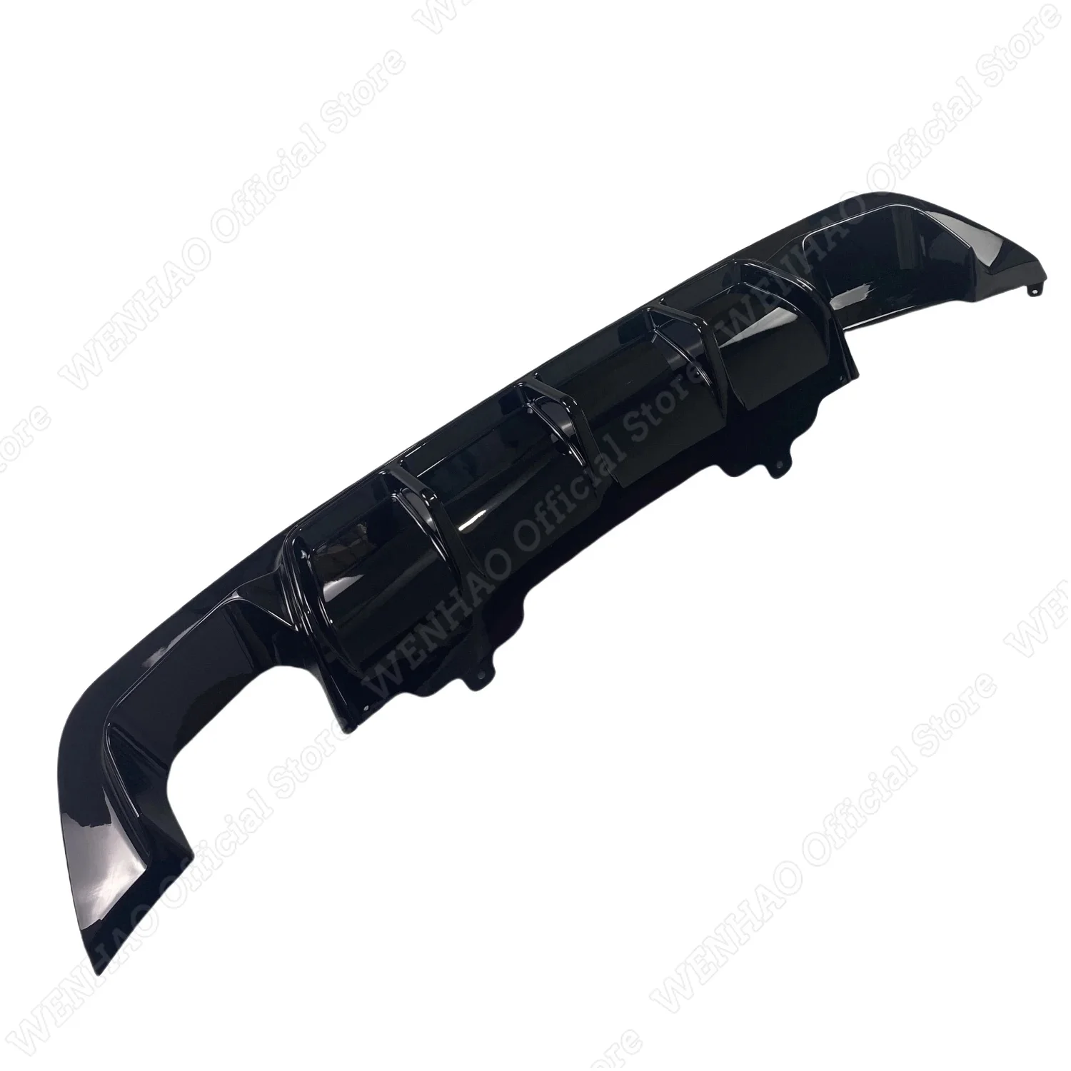 Gloss Black Car Rear Bumper Diffuser For BMW E60 E61 525i 525d 530i 530d 535i M Sport M-tech M-package 2005-2010 Tuning  Bodykit - view 6