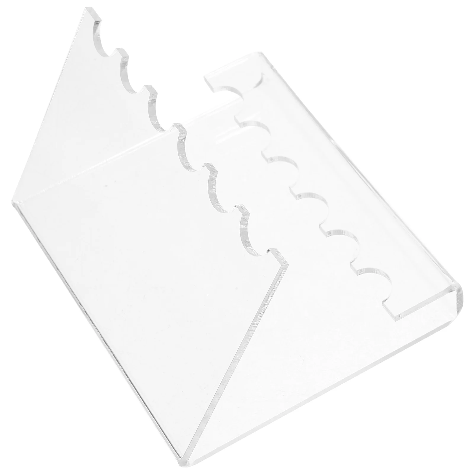 

1pc Sturdy Acrylic Holder Display Stand Organizer Rack For Fountain Ballpoint Pens Eyebrow Pencils Storage Home Office Use Clear