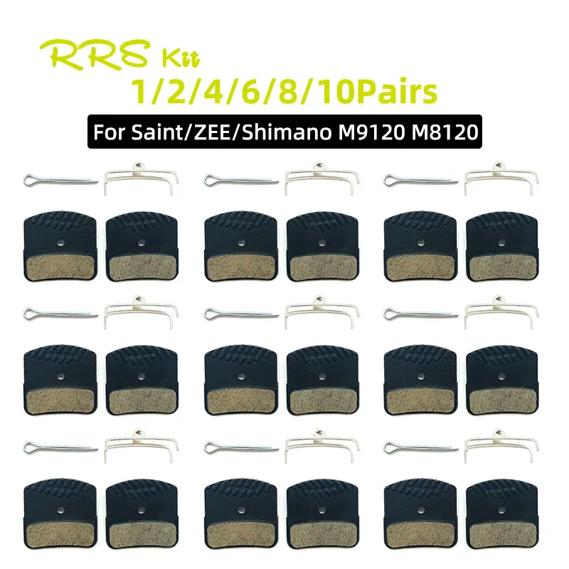 1/2/4/6 Pairs MTB Bike Resin Disc Brake Pads For Shiman M9120 M8120 M7120 MT520 MT420 Saint M810 M820 ZEE M640 Q13RS Q11TS Q10Y