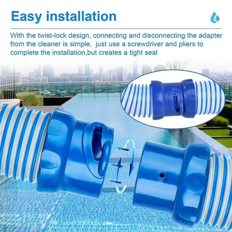 ABBP-For Zodiac Mx6 Mx8, R0527700 Replacement Pool Cleaner Hose- 5 Pack Pool Vacuum Twist Lock Hose Parts Kit