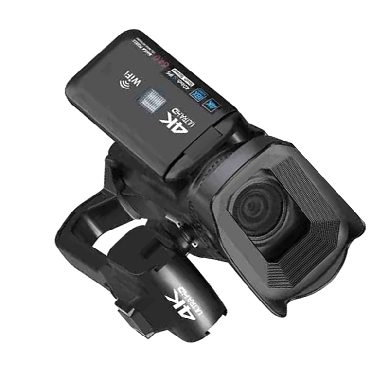 4K ビデオレコーダーカメラ 64MP ビデオカメラ Forstream 回転 4.0 インチタッチスクリーンプロフェッショナルデジタルカメラ