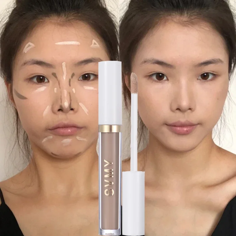 4 Colors Concealer Base Cream Shadow Contouring Moisturizing Foundation Invisible Pores Dark Circles Brighten Face/Eyes Makeup