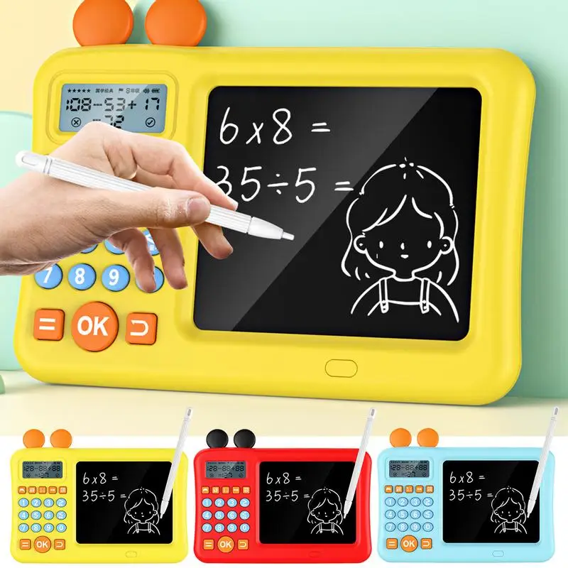 Handschrift Bord Kinderen Engelse Tekentafel Wiskunde Schat Training Leren Lcd Calculator Mentale Rekenmachine