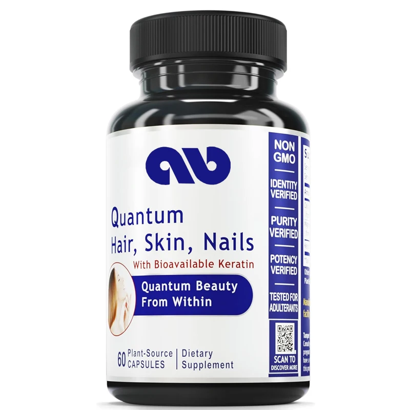 

Hair、 Skin and Nail Keratin Supplements Support Hair, Skin, and Nail Strength -60 Vegetarian Capsules