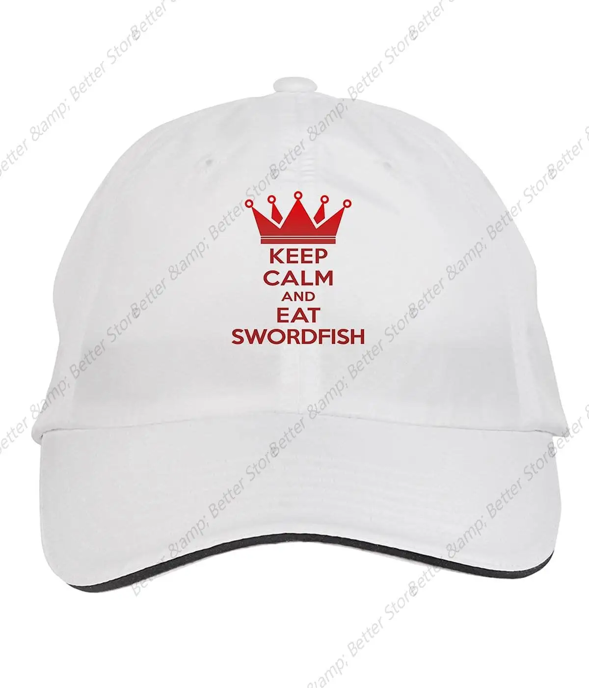 

Keep Calm and EAT Swordfish Hat Adjustable Cap Men Baseball Caps Peaked Cap Sun Shade Sunprotection Hat