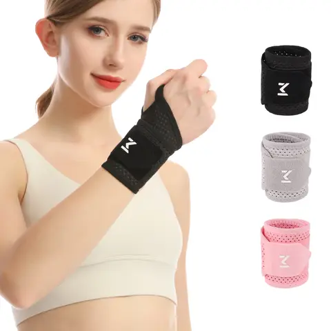 1 Breathable Mesh Wrist Support Joint Pain & Sprain Protection Chronic Overuse Wrist Support Wrap-Around Compression Sleeve