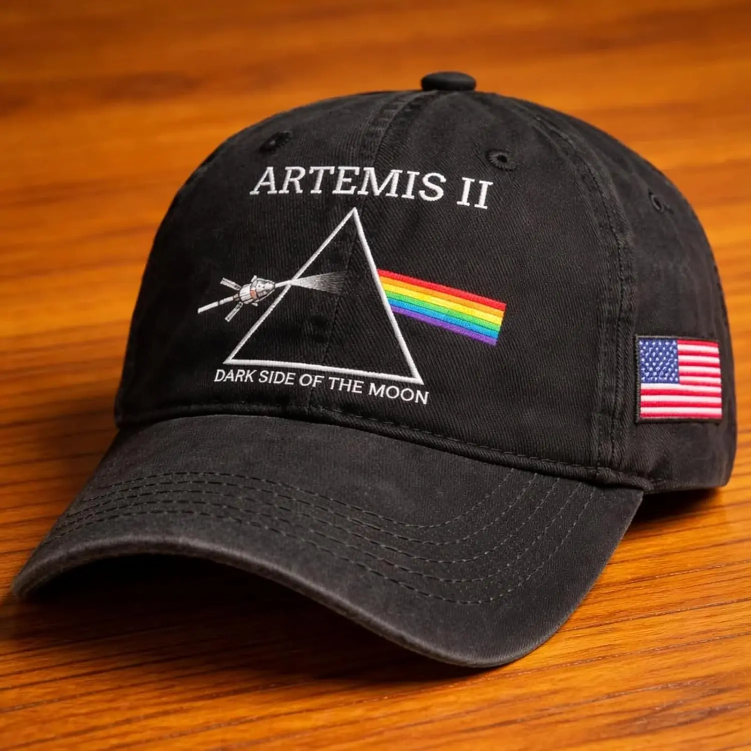 Artemis II Dark Side of The Moon Commemorative Cap, 2026 Artemis II Lunar Mission Hat for Men, Back to the Moon Space Hats