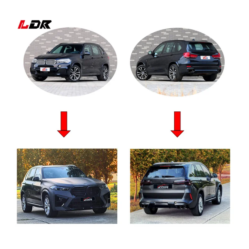 NEWEST product 2024 for BMW X5 F15 2013-2018 upgrade to X5M G05 2024 year bodykit easy installment plug and play led headlights