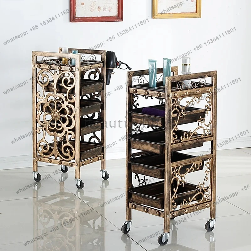 trolley beauty salon barber rack barber shop perm and dye trolley tool cabinet