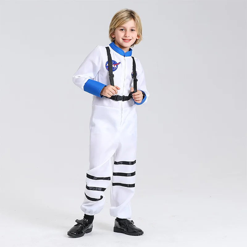 Traje espacial de astronauta para niños y niñas, disfraz de Cosplay, accesorios de actuación, vestido de fiesta de Halloween, regalo de cumpleaños