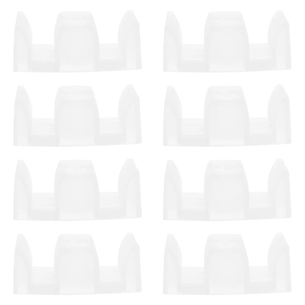 

8Pcs Plastic Sliding Door Bumpers Shower Door Guide Replacement Bottom Track Shock Absorption and Anti-Scratch Parts