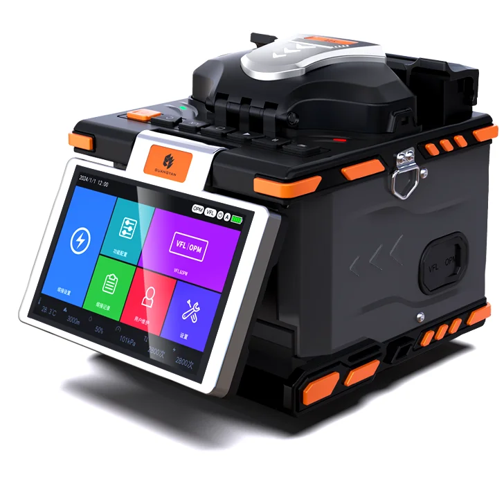 M5 GUI Graphics 5200mAh Battery 8S Fiber Optic Equipment Autofocus Multi-language Automatic Optical FTTH Fiber Fusion Splicer