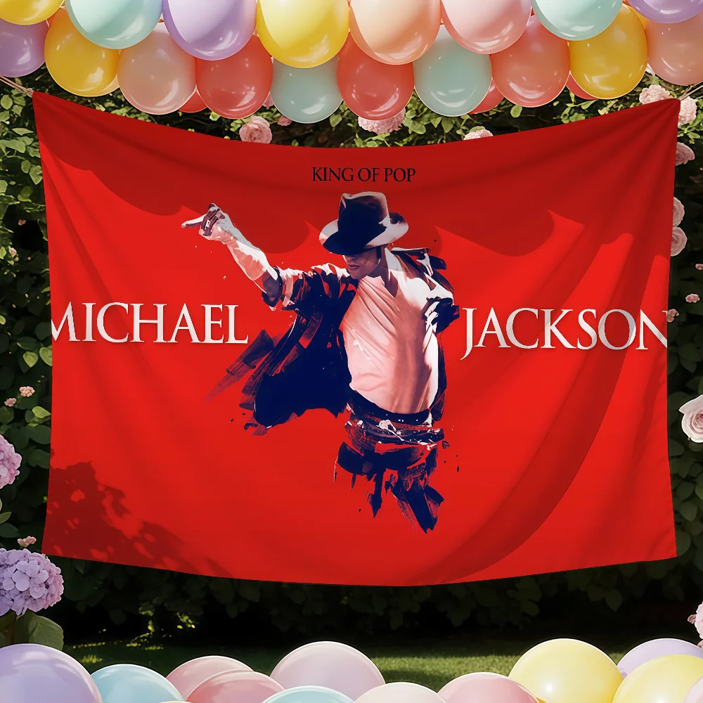 Drapeau du chanteur américain M-Michael J-Jackson, adapté pour les fêtes, les clubs, l'extérieur, la décoration murale intérieure, bannière, cadeau