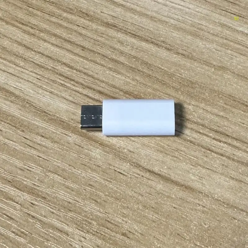 محول USB صغير أنثى إلى نوع C ذكر محول محمول مقاوم للتآكل أبيض يدعم الشحن والبيانات دروبشيبينغ