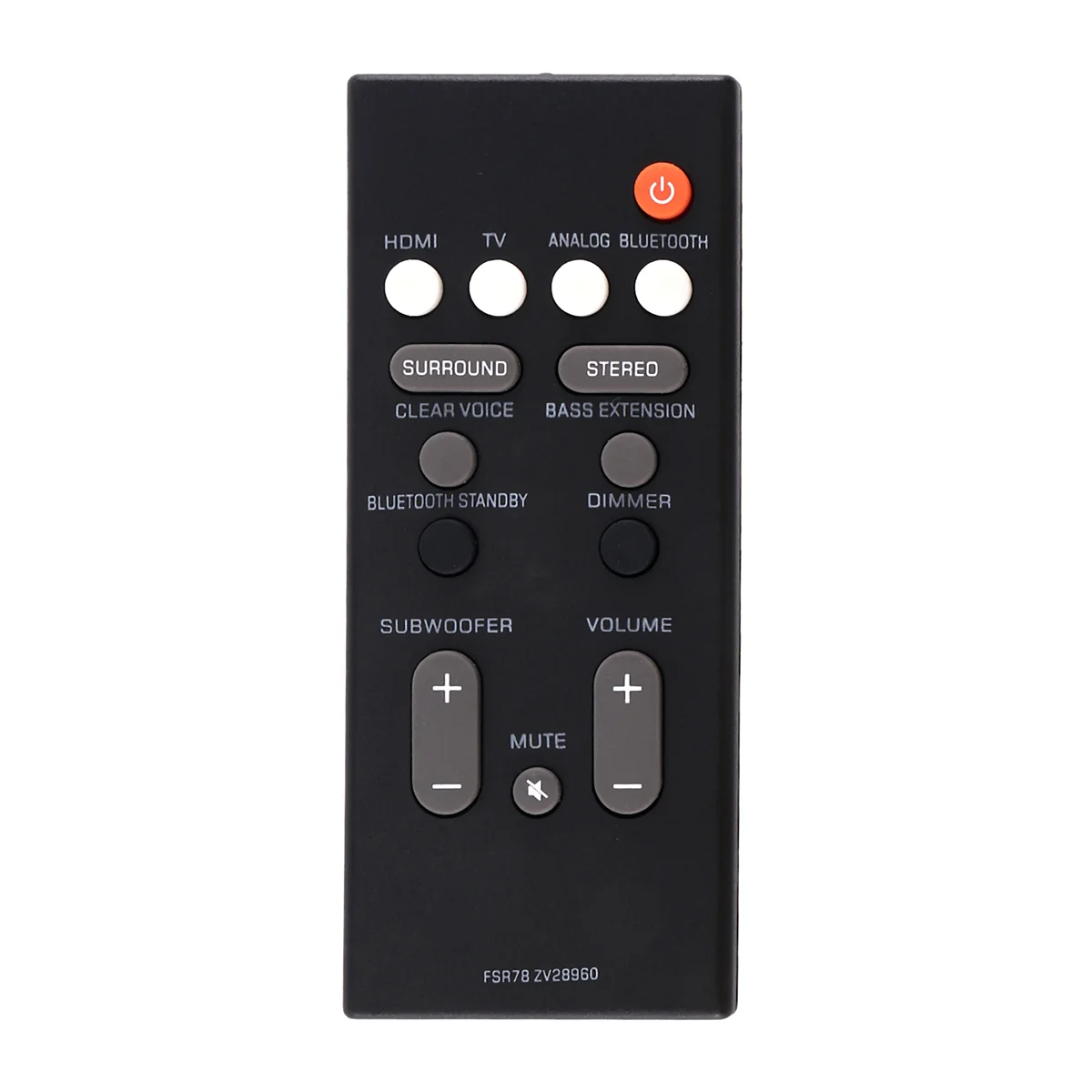 

Remote Control FSR78 ZV28960 for Yamaha YAS-106 YAS-207 ATS-1060_QWE