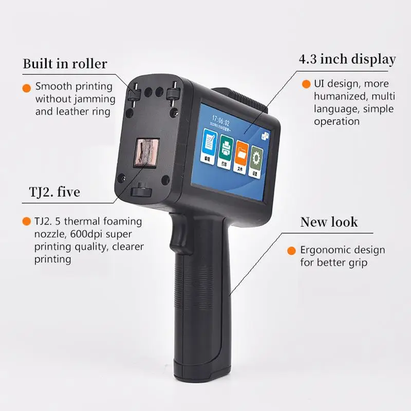 Imagem -02 - Impressora a Jato de Tinta Pequena Portátil Data Número do Lote qr Code Coding Machine 600dpi Impressão Ultra Clara Multi-lingual M10