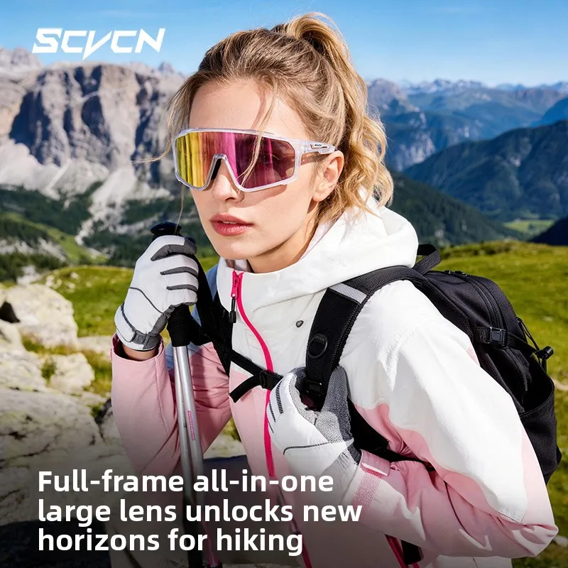 

SCVCN Photochromic Cycling Sunglasses UV400 Bike MTB Goggles Outdoor Sports Running Hiking Windproof for Men Women