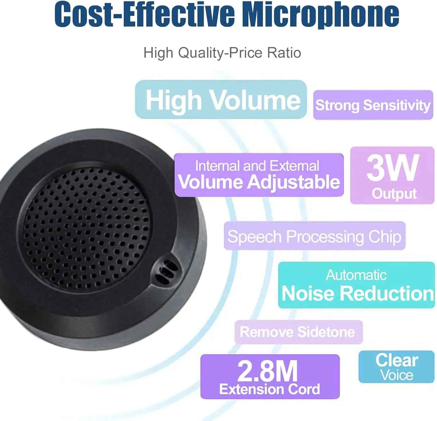 3W ป้องกันการรบกวน Dual Way Intercommunication ไมโครโฟนและลําโพง Interphone Window Counter Intercom สําหรับโรงพยาบาลธนาคาร