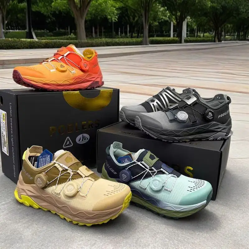 

Original Brand Wide Footed Off-road Sport Shoe Comfortable Anti Slip Walking Jogging Shoe Unisex Quick Lacing Running Shoe 36-45