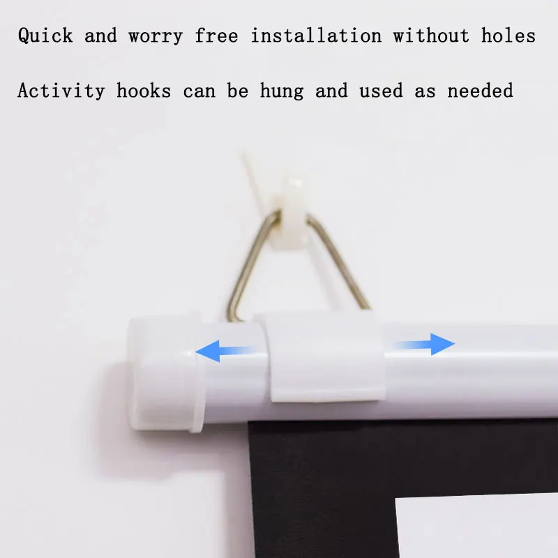 Thinyou 60 inch 72 inch 84 inch 100 inch 16:9 3D wall mounted projector screen supports 4K used for home theater mo