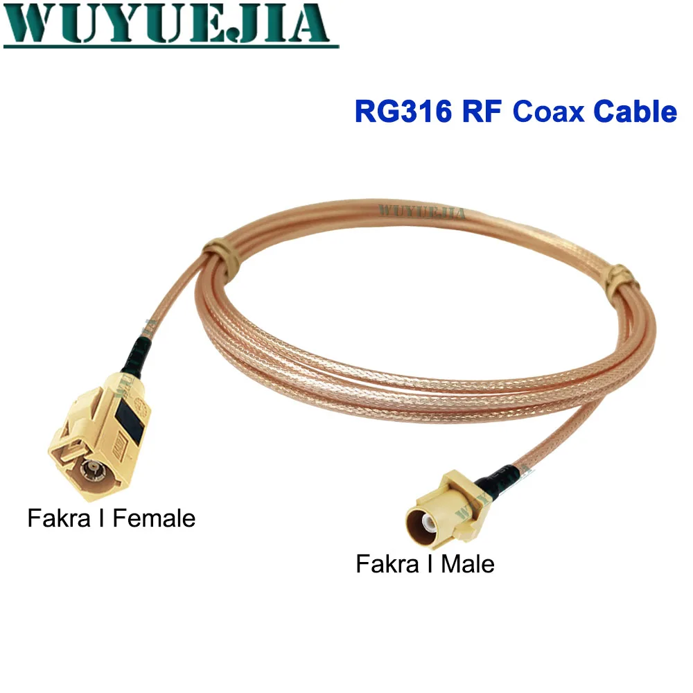 10CM~15M For WIFI Router Antenna Fakra I Male to I Female Connector 50-1.5 RG-316 RF Coaxial Cable Pigtail Extension Cord Jumper