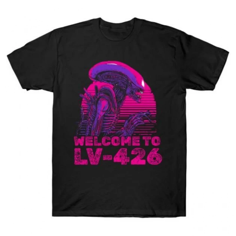 

0412 Welcome to LV-426 Xenomorph Horror movie Weyland Sci-Fic Alien Gift T-Shirt 100% cotton Graphic clothes All size tops