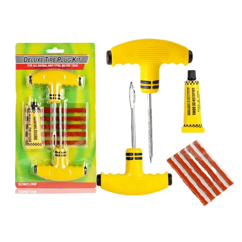 

Tire Plug Kit Tire Puncture Repair Set Tire Repair Tools To Fix Punctures And Plug Flats Patch Car Urgency Tool Kit For Flat