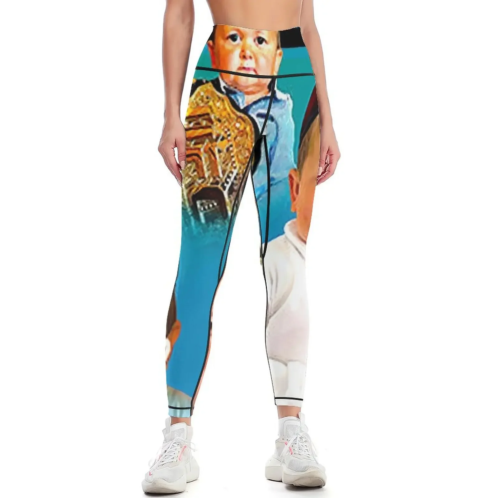

Hasbulla-Magomedov-Homage Retro Vintage Leggings fitness set gym sports for gym jogging pants Womens Leggings