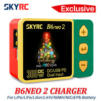 Exclusive SKYRC B6neo 2 Smart Charger Christmas Smart Charger DC 300W PD 126W LiPo/LiFe/Lilon/LiHV/NiMH/NiCd/Pb Battery Charger