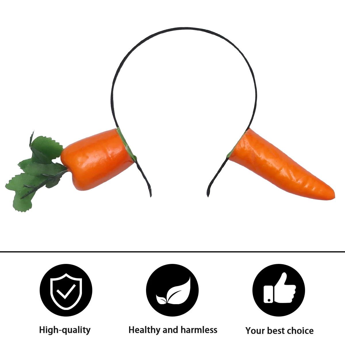 

Carrot Tiara Decorative Hair Hoop Party Hoops Headband Good Workmanship Accessory Woman Colorful