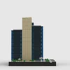 체이스 빌딩 1:650 규모 스카이 스크래퍼 모델 2061pcs 작은 입자 MOC 빌딩 블록 장난감 장식 크리 에이 티브 휴일 선물 3